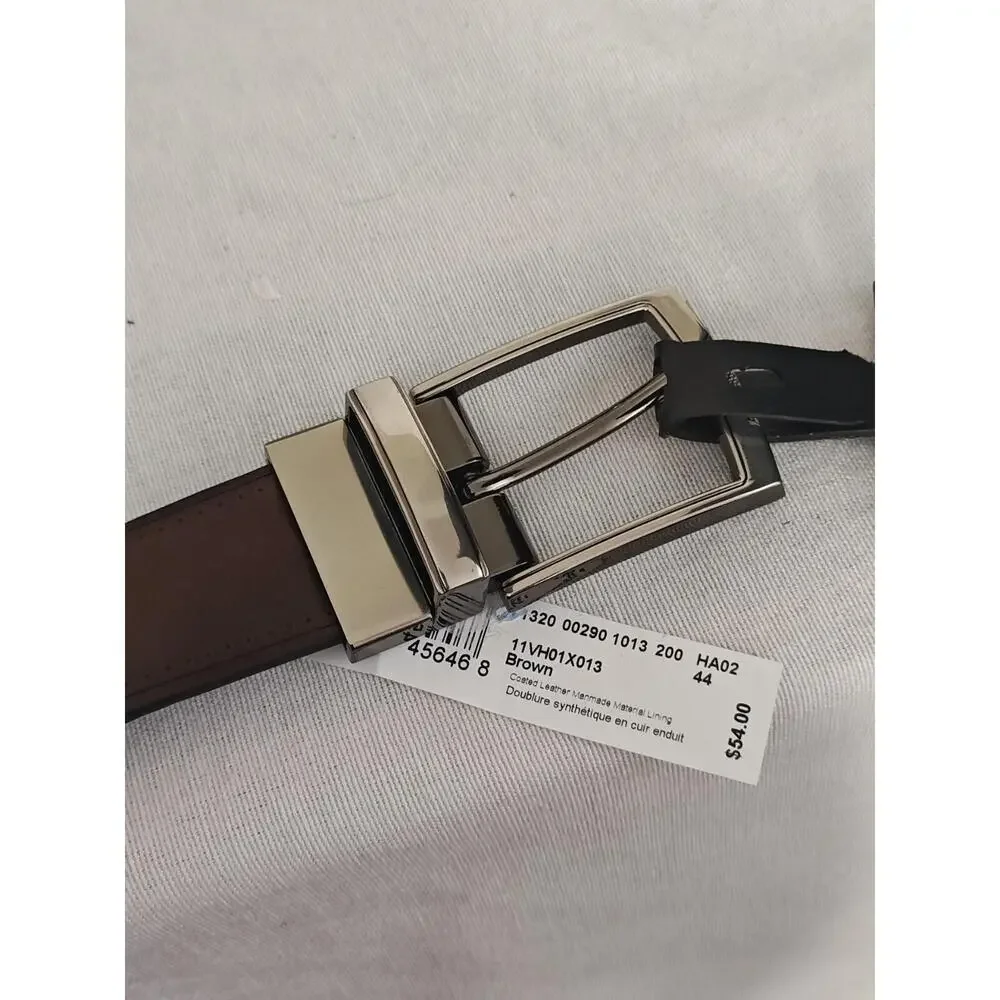 Van Heusen Reversible Dress‎ Belt Brown Black Size 44 Men's New With tags